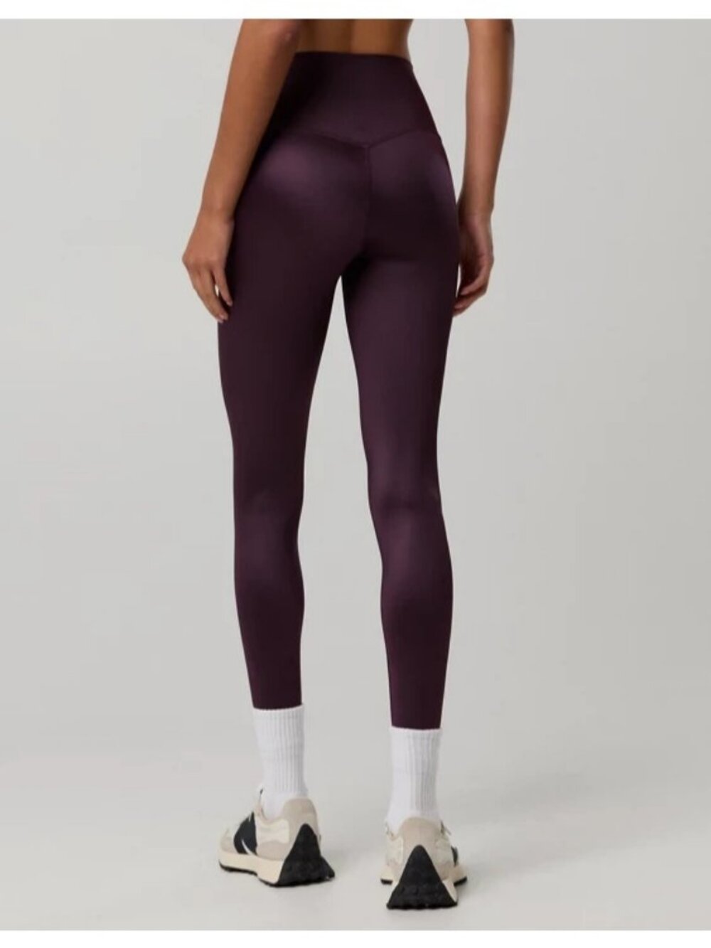 OFFLINE By Aerie High Waisted Legging Goals Gloss Cool Berry Women's MEDIUM - Picture 4 of 6